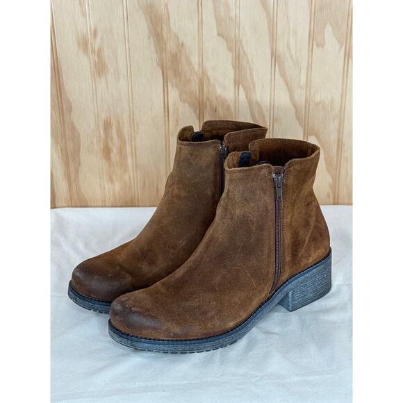 Naot Wander Bohemian Collection Brushed Seal Brown Leather Ankle Boots US 11 - Picture 4 of 13